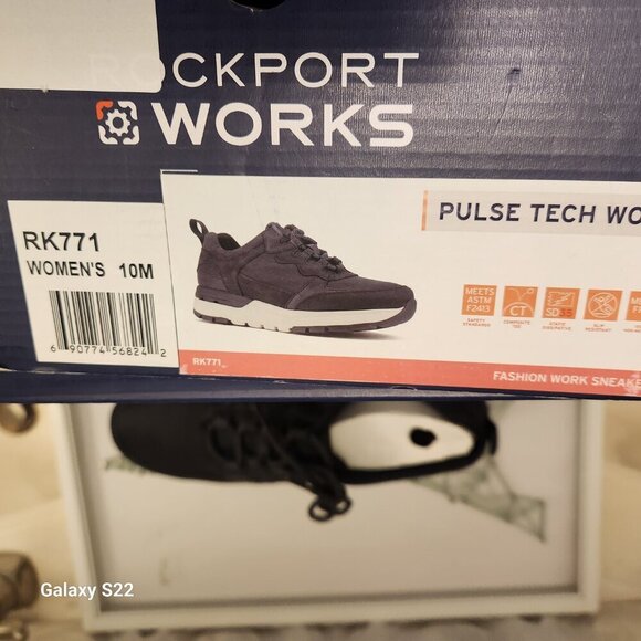 Pulse Tech Work Women's Black Fashion Work Sneakers RK771. NIB. Size 10 - Picture 8 of 11